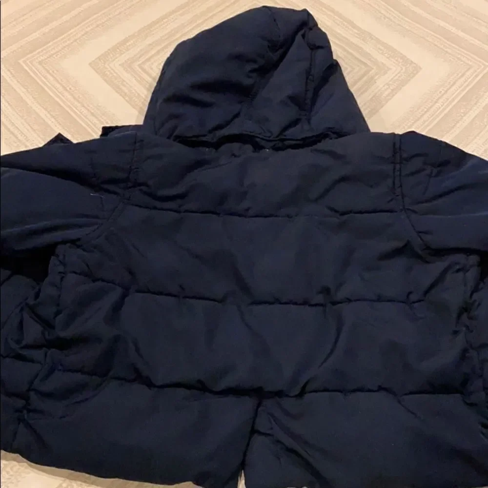 Baby Gap Boys Navy Blue Light Puffer Hooded Jacket
